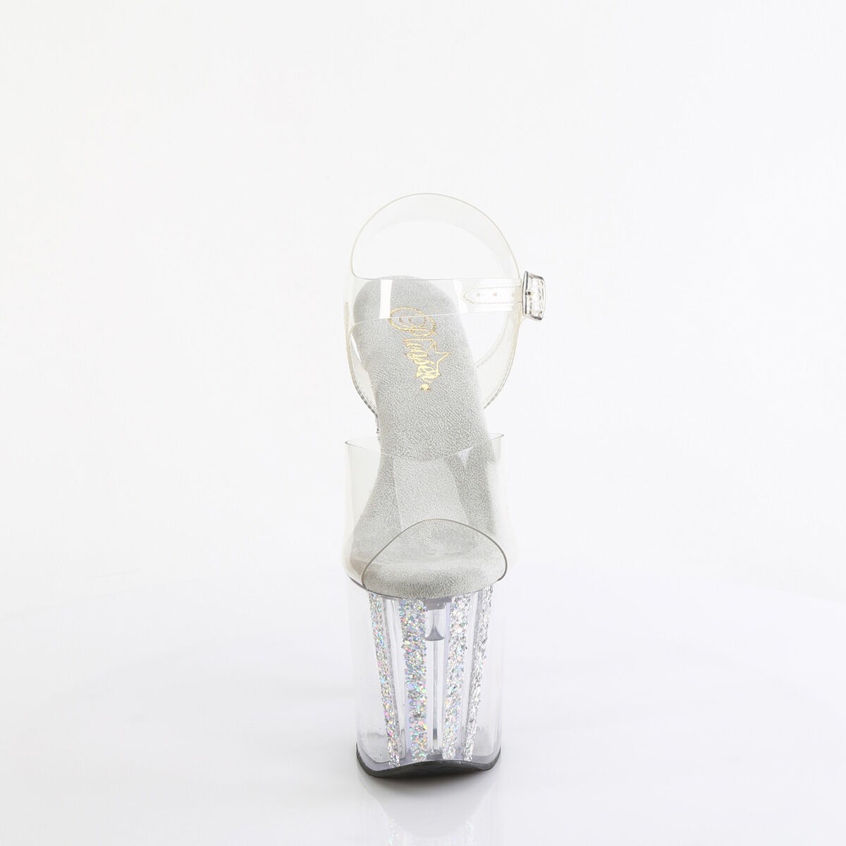 Pleaser ENCHANT-708AQUA-04 Damen Sandale Transparent  EU 36