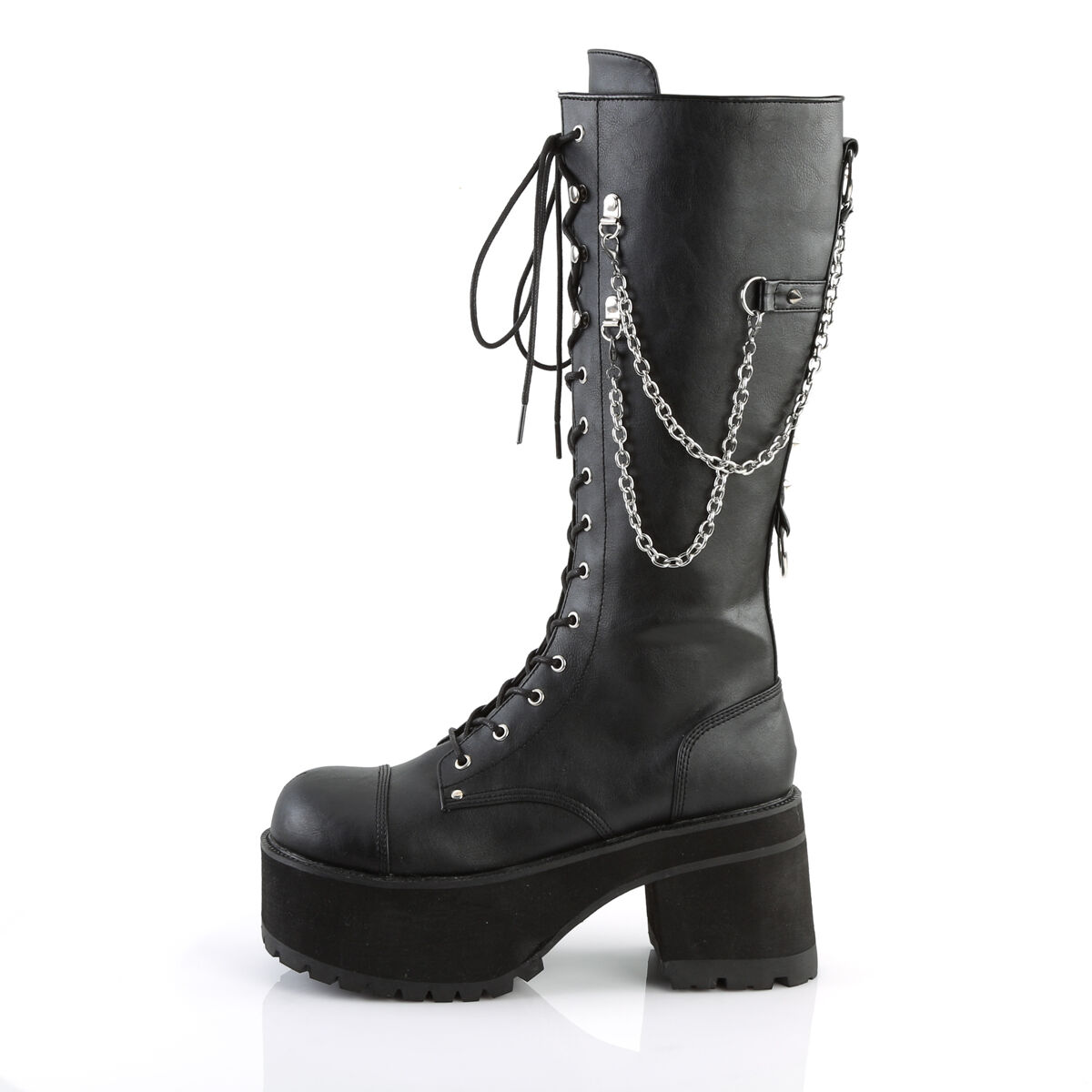 DemoniaCult RANGER-303 Unisex Stiefel Schwarz  EU 37