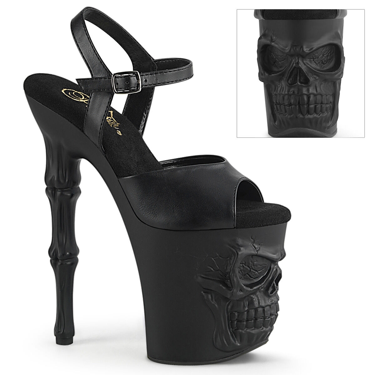 Pleaser RAPTURE-809 Damen Sandale Schwarz  EU 35