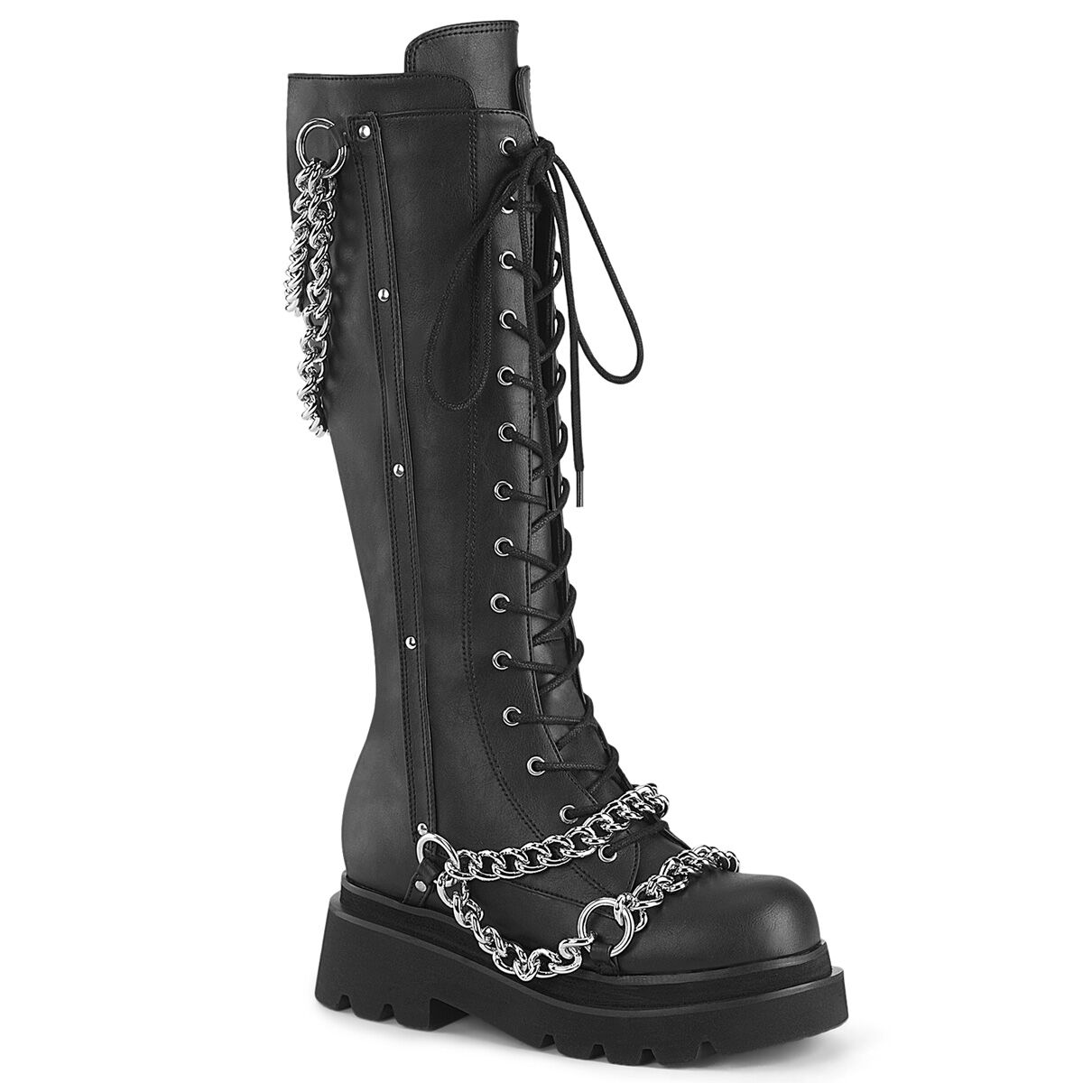 DemoniaCult RENEGADE-215 Damen Stiefel Schwarz