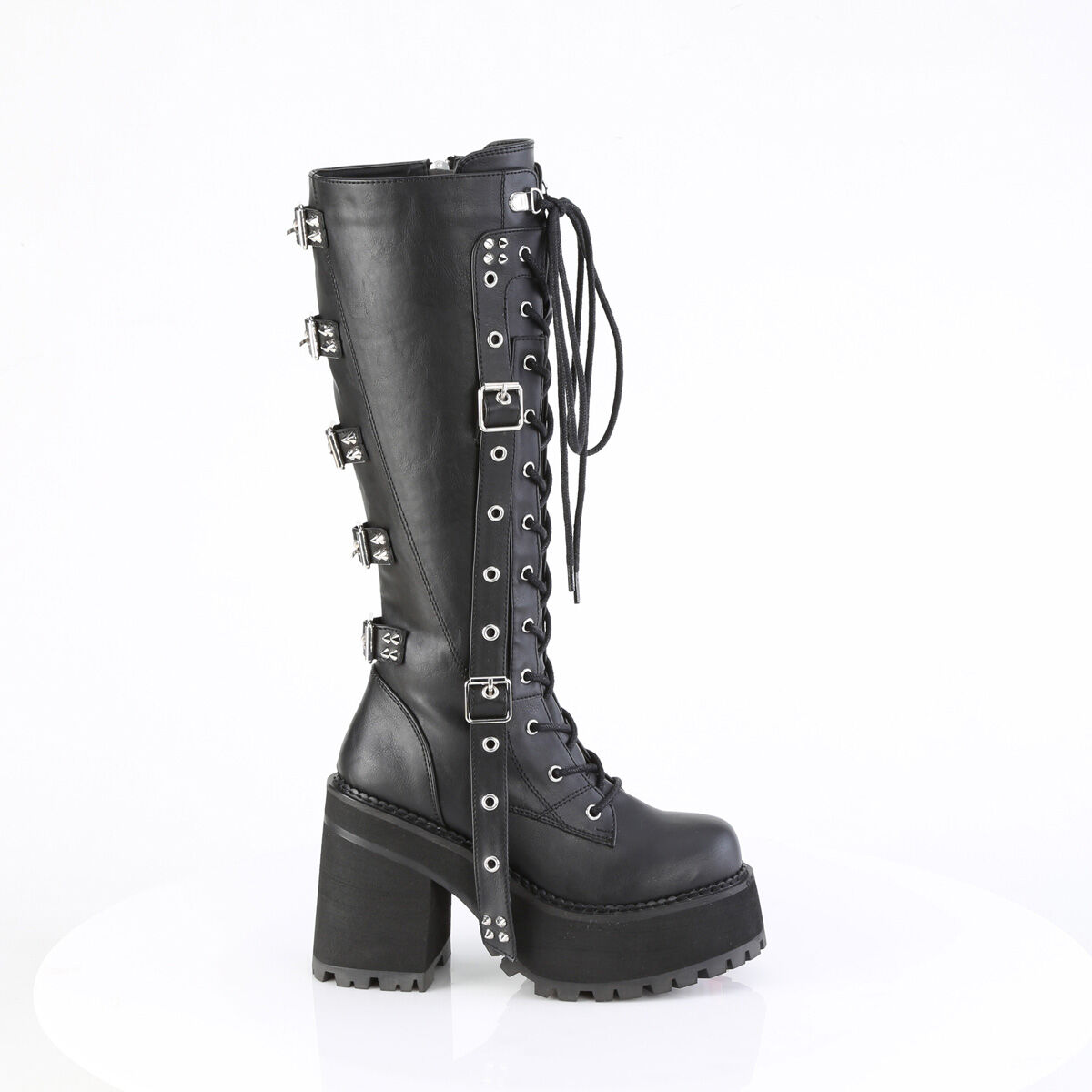 DemoniaCult ASSAULT-218 Damen Stiefel Schwarz  EU 36