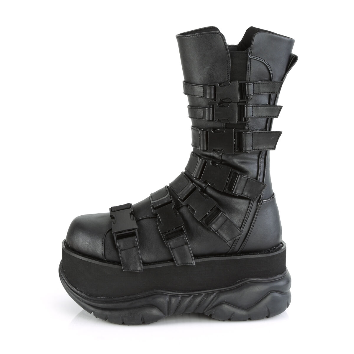 DemoniaCult NEPTUNE-210 Unisex Stiefel Schwarz  EU 39