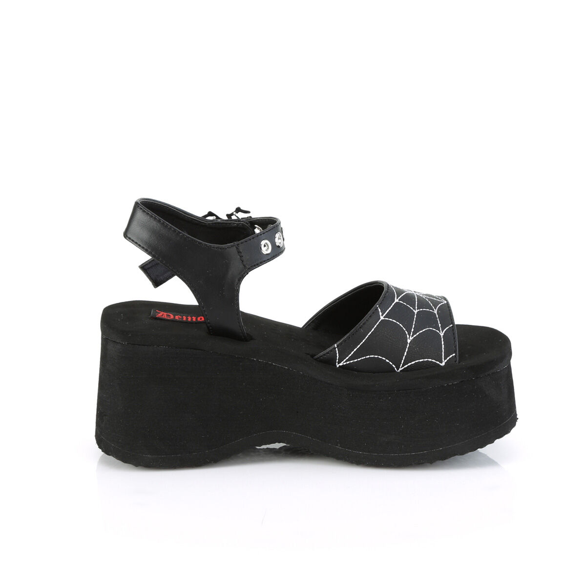 DemoniaCult FUNN-10 Damen Sandale Schwarz  EU 38