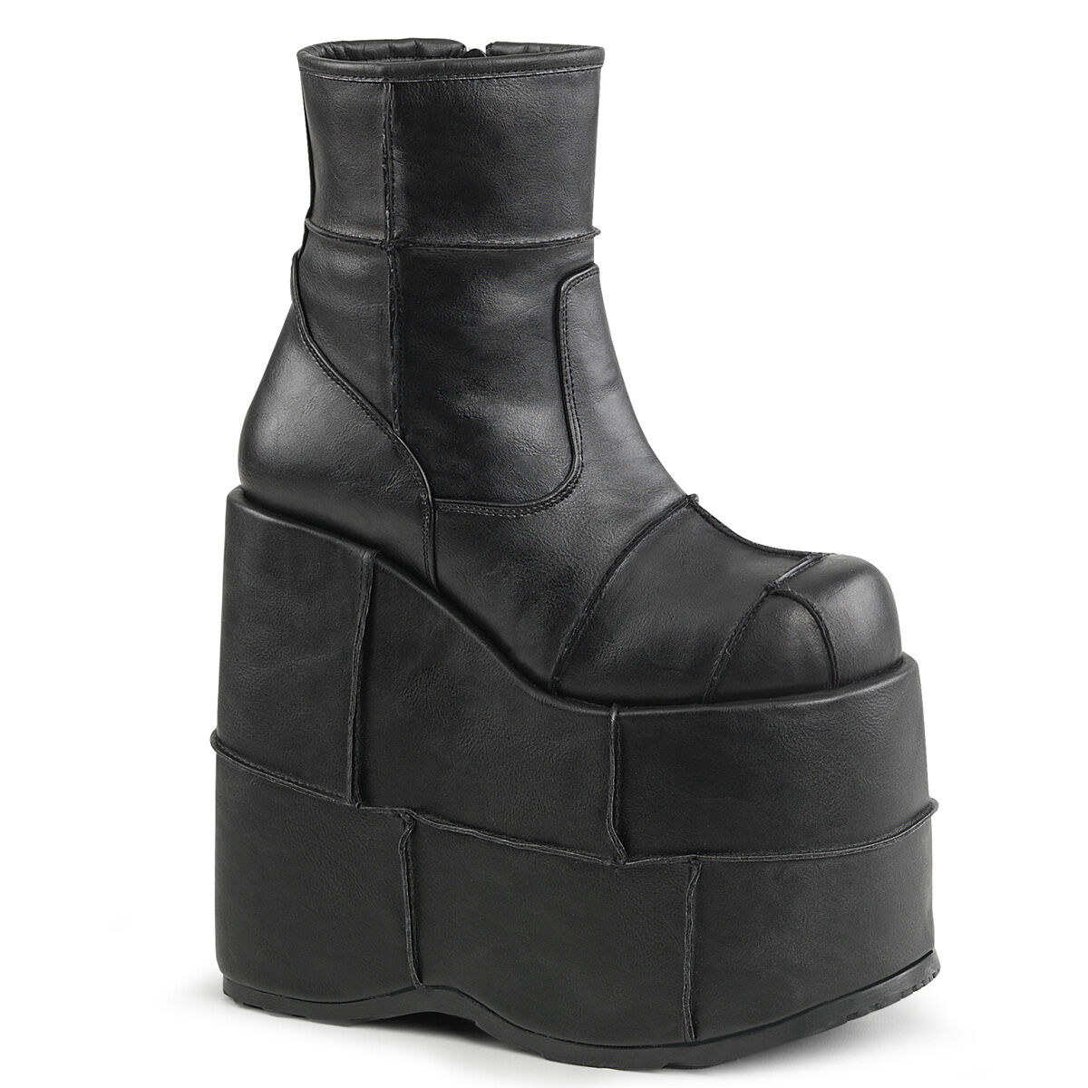 DemoniaCult STACK-201 Unisex Stiefelette Schwarz  EU 36