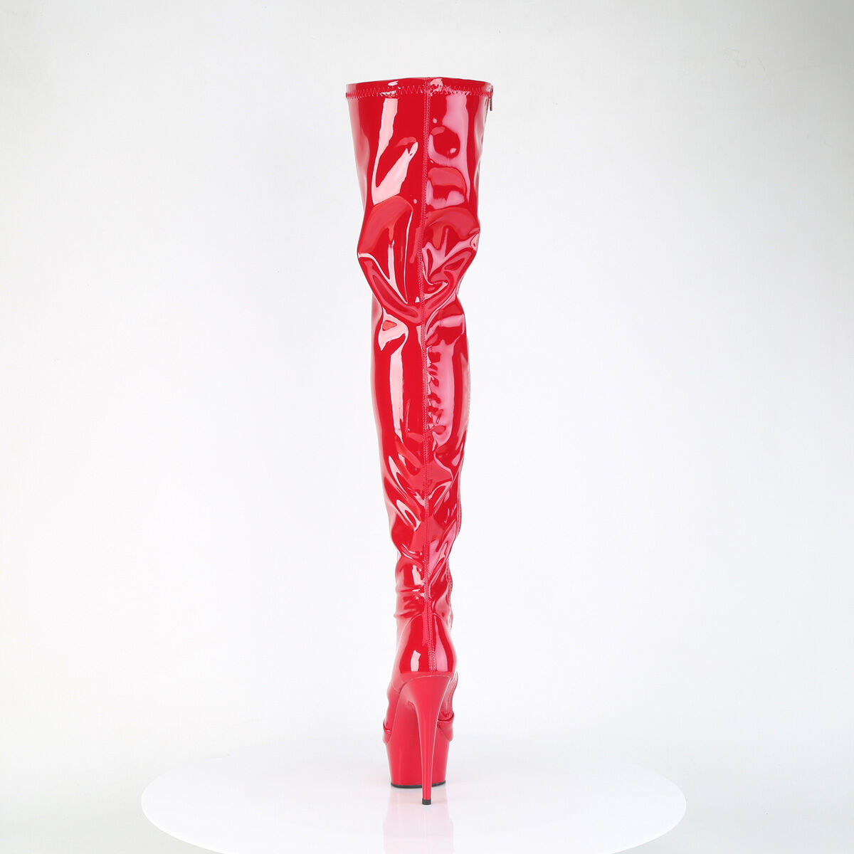 Pleaser DELIGHT-4000 Damen Stiefel Rot  EU 36