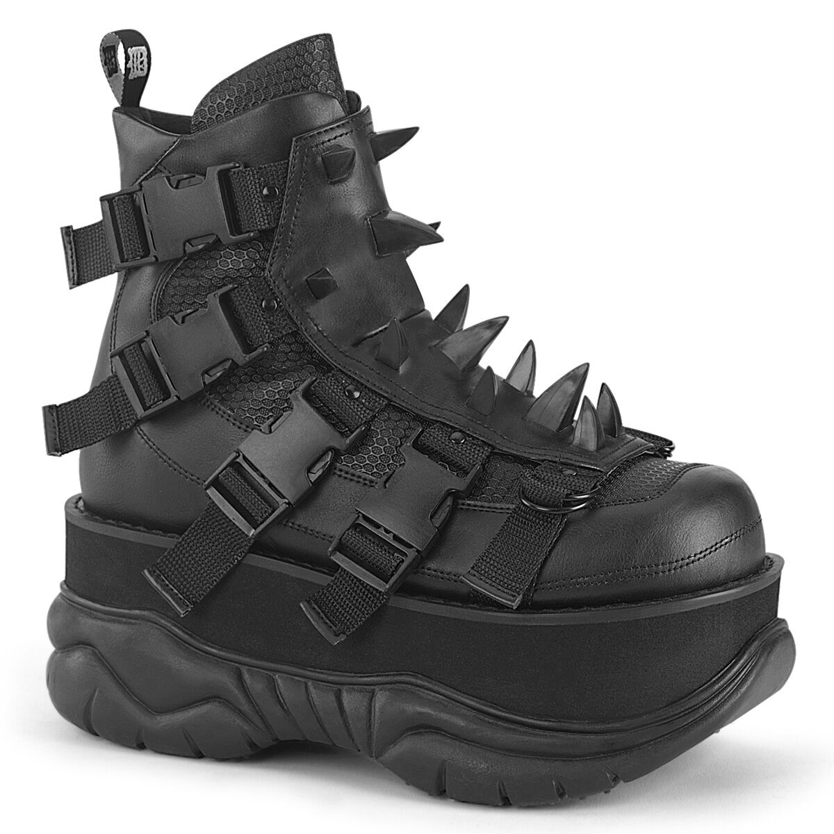 DemoniaCult NEPTUNE-68 Unisex Stiefelette Schwarz  EU 37