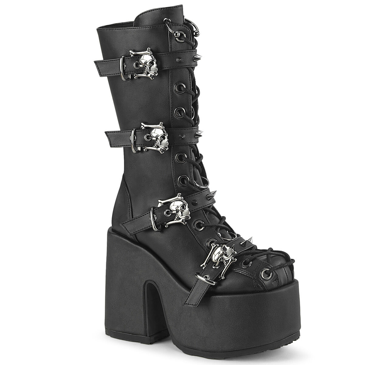 DemoniaCult CAMEL-115 Damen Stiefel Schwarz  EU 36