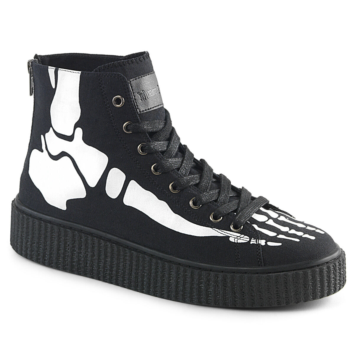 DemoniaCult SNEEKER-252 Unisex Creeper Schwarz  EU 37
