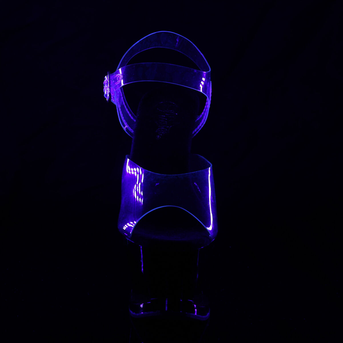 Pleaser MOON-708FLM Damen Sandale Transparent  EU 36