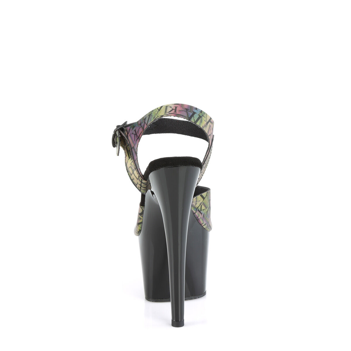 Pleaser ADORE-708N-LTP Damen Sandale Grün Lila EU 36