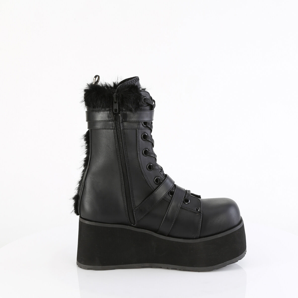 DemoniaCult TRASHVILLE-218 Unisex Stiefel Schwarz  EU 38