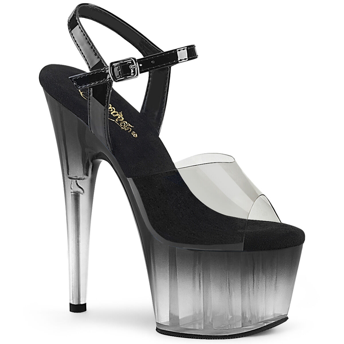Pleaser ADORE-708T-2 Damen Sandale Schwarz  EU 36
