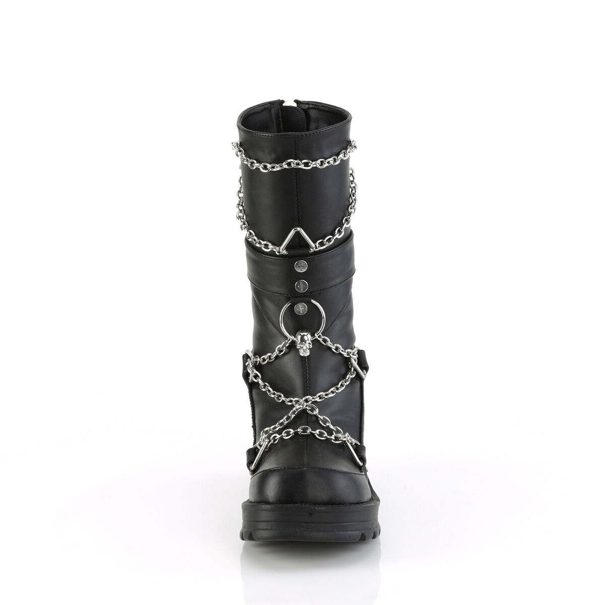 DemoniaCult BRATTY-120 Damen Stiefel Schwarz  EU 36
