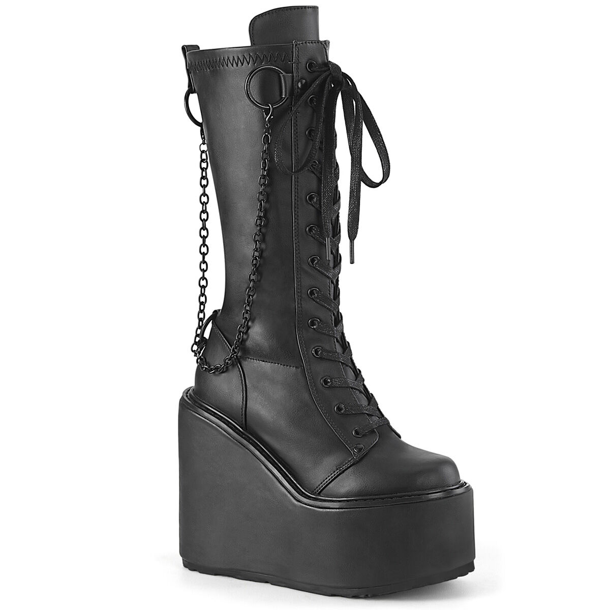 DemoniaCult SWING-150 Damen Stiefel Schwarz