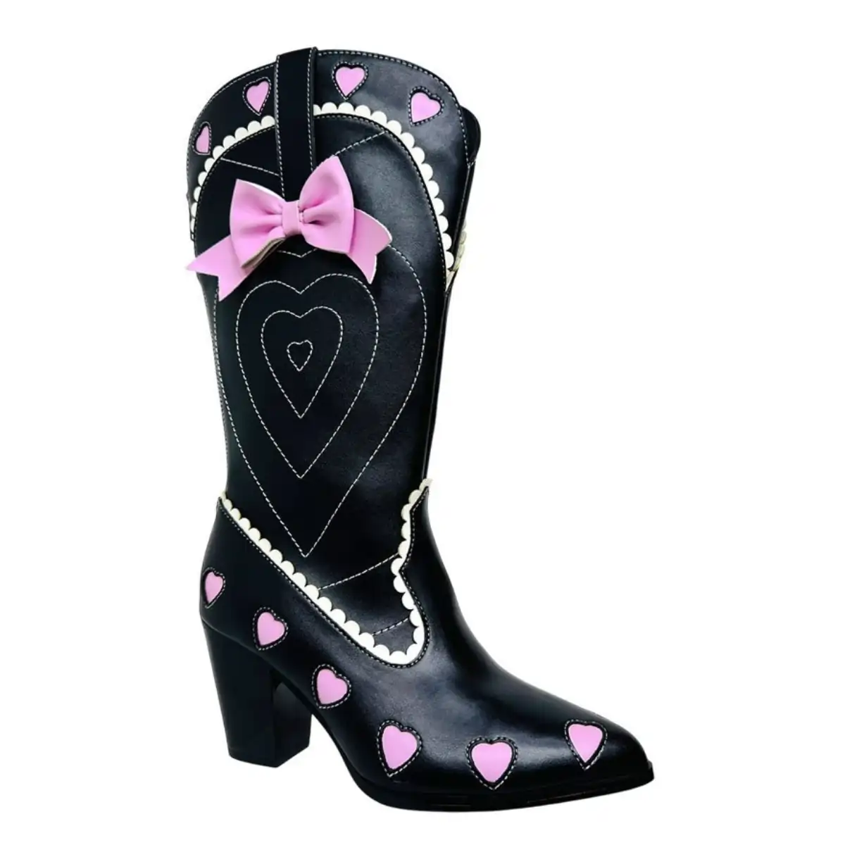 YRU Space Cowgirl Hearts Western Boot schwarz 39
