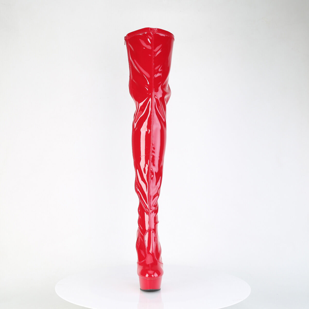 Pleaser DELIGHT-4000 Damen Stiefel Rot  EU 36