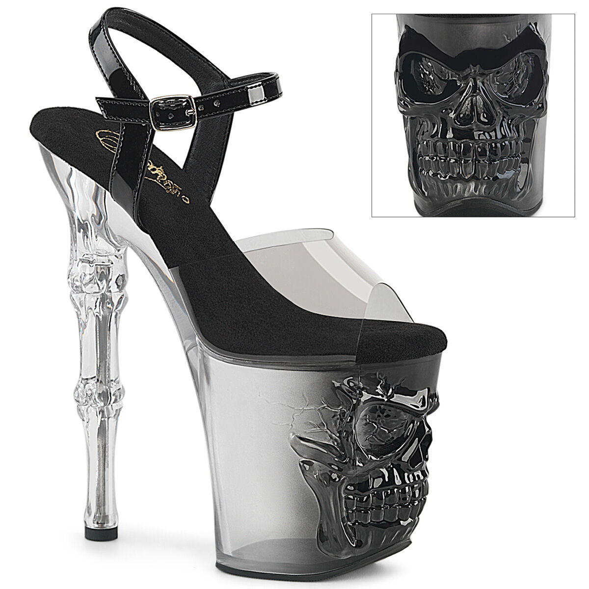 Pleaser RAPTURE-808T-1 Plateau Sandalen Schwarz - Transparent EU 35, Bekleidung, Schuhwerk, Schuh, Hoher Absatz, Sandale, Bekleidung, Schuhwerk, Schuh, Hoher Absatz, Sandale, Bekleidung, Schuhwerk, Schuh, Hoher Absatz, Sandale, Bekleidung, Schuhwerk, Schu