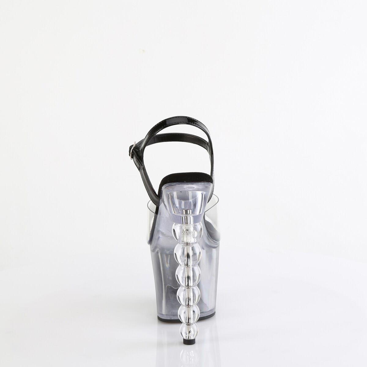 Pleaser BLISS-708-1BC Damen Sandale Transparent Schwarz EU 36