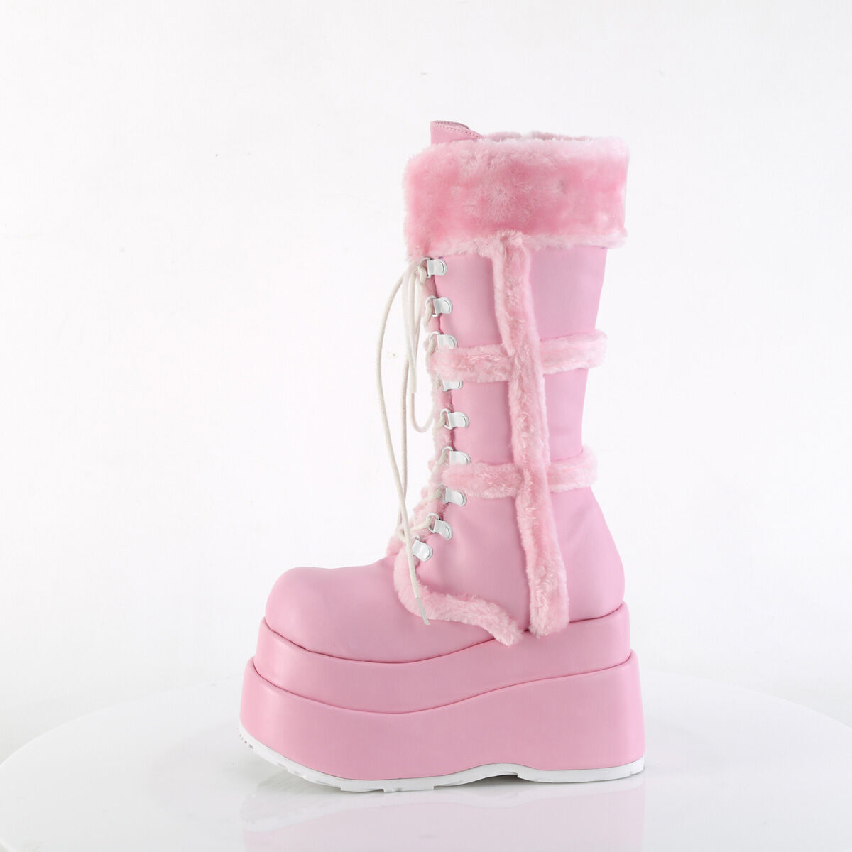 DemoniaCult BEAR-202 Damen Stiefel Rosa  EU 42