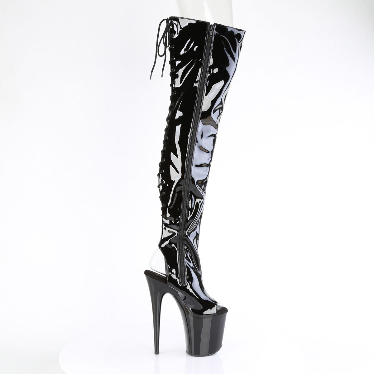 Pleaser FLAMINGO-3017 Damen Stiefel Schwarz  EU 35