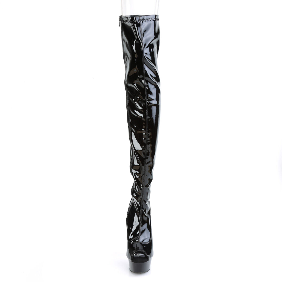 Pleaser DELIGHT-3011 Damen Stiefel Schwarz  EU 36
