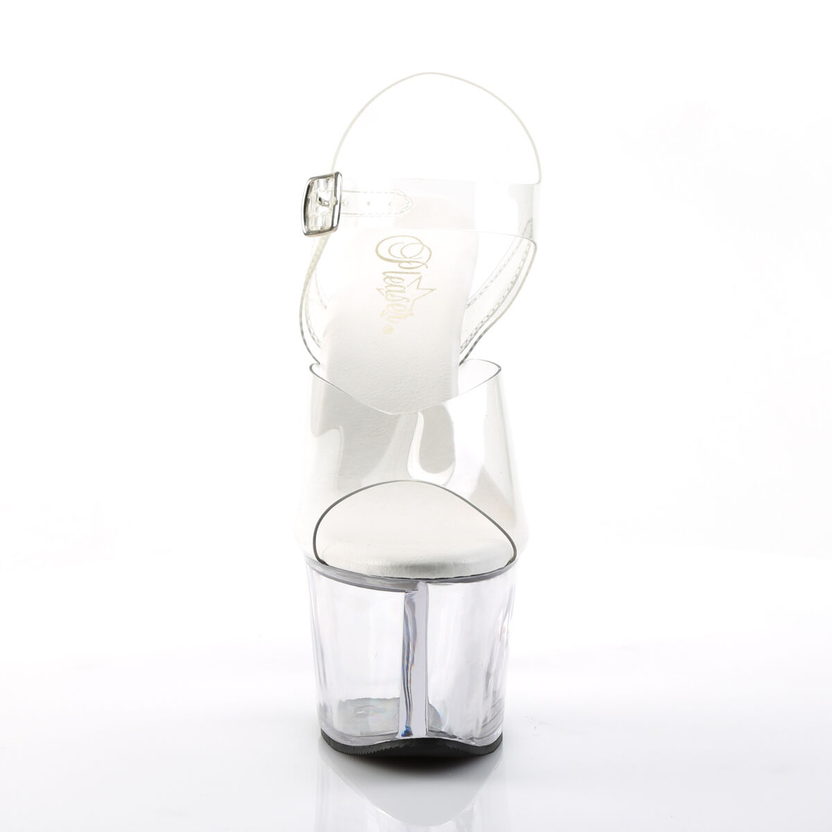 Pleaser SKY-308VL Damen Sandale Transparent  EU 36