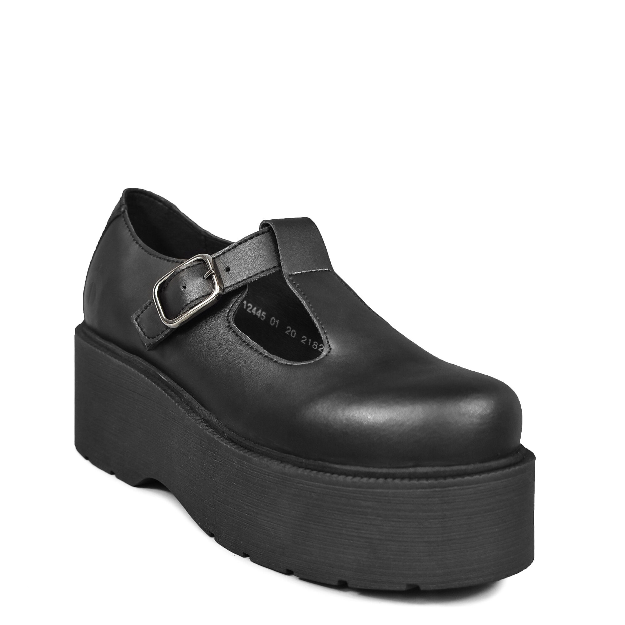 ALTERCORE BLAIR VEGAN – Mary Janes mit Schnallen-Details in Schwarz, Schuh, Sandalette, Plateausohle, Ankle Strap, Schwarz