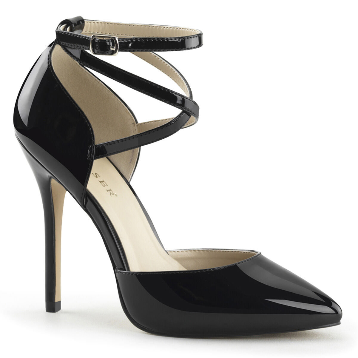 Pleaser AMUSE-25 Décolleté da donna nero EU 38