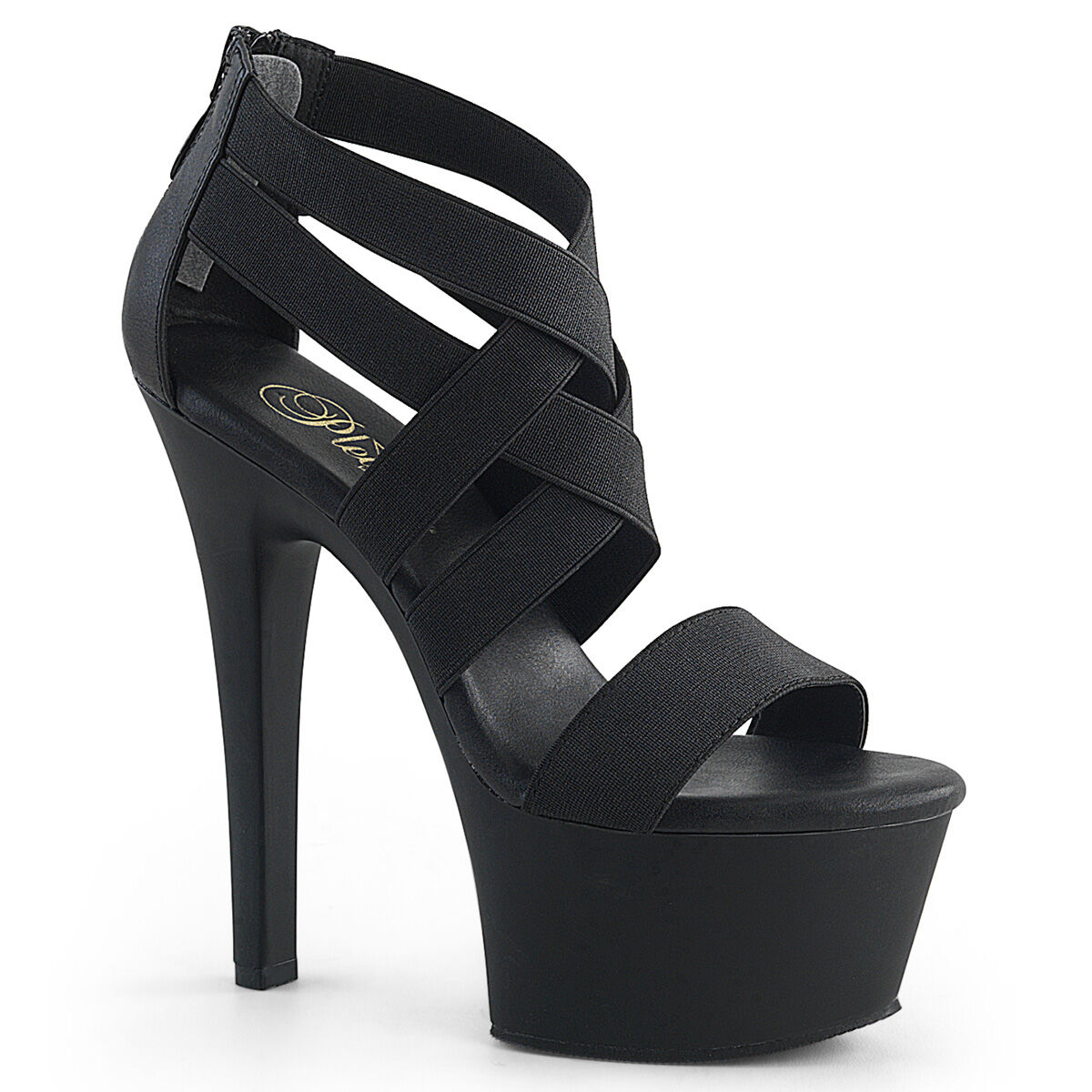 Pleaser ASPIRE-669 Damen Sandale Schwarz