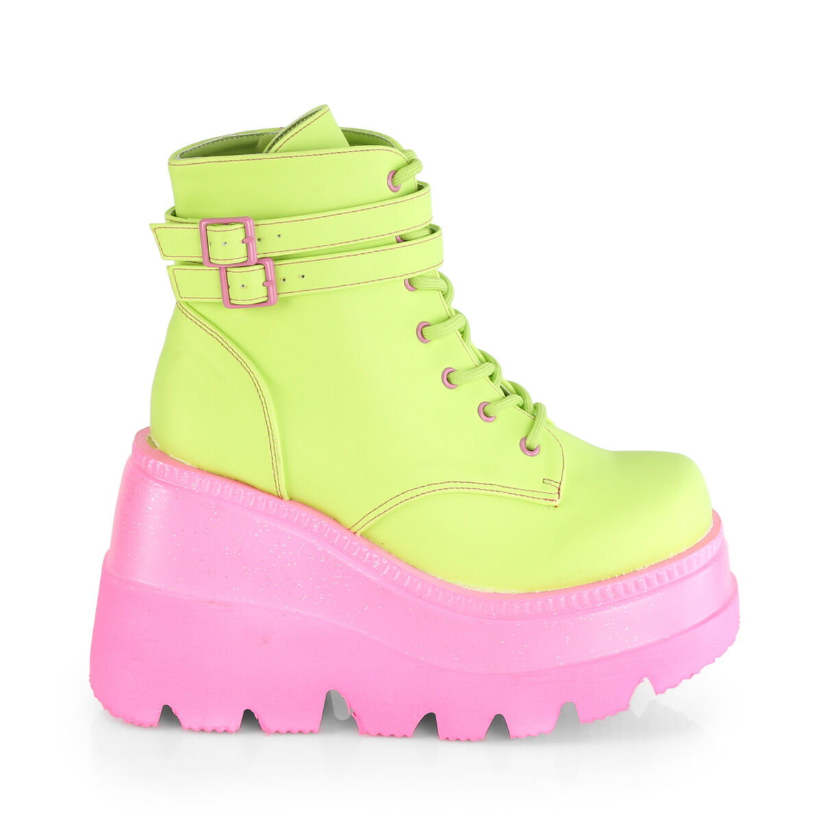 Discover the SHAKER-52 wedge ankle boot from DemoniaCult