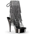 Transparent Schwarz Silber