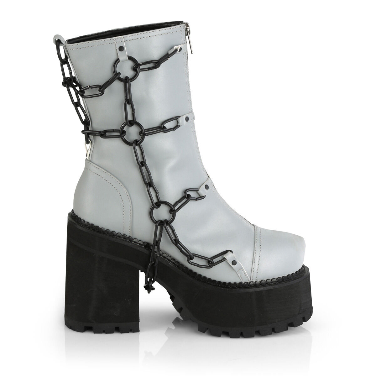 DemoniaCult ASSAULT-66 Damen Stiefelette Grau  EU 41