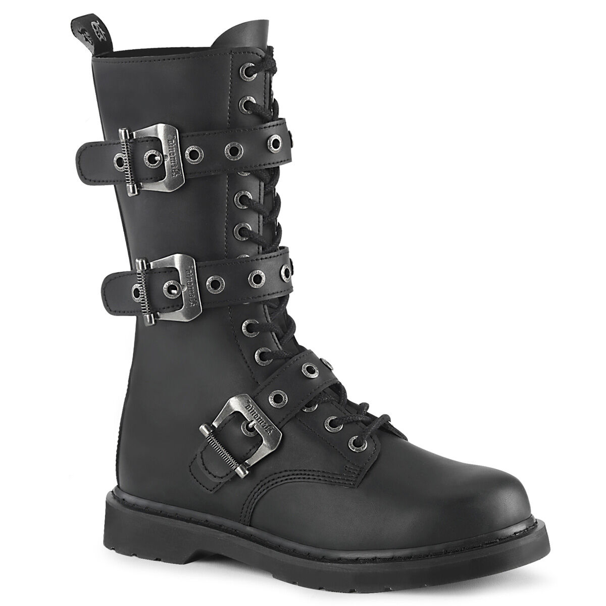 DemoniaCult BOLT-330 Unisex Stiefel Schwarz
