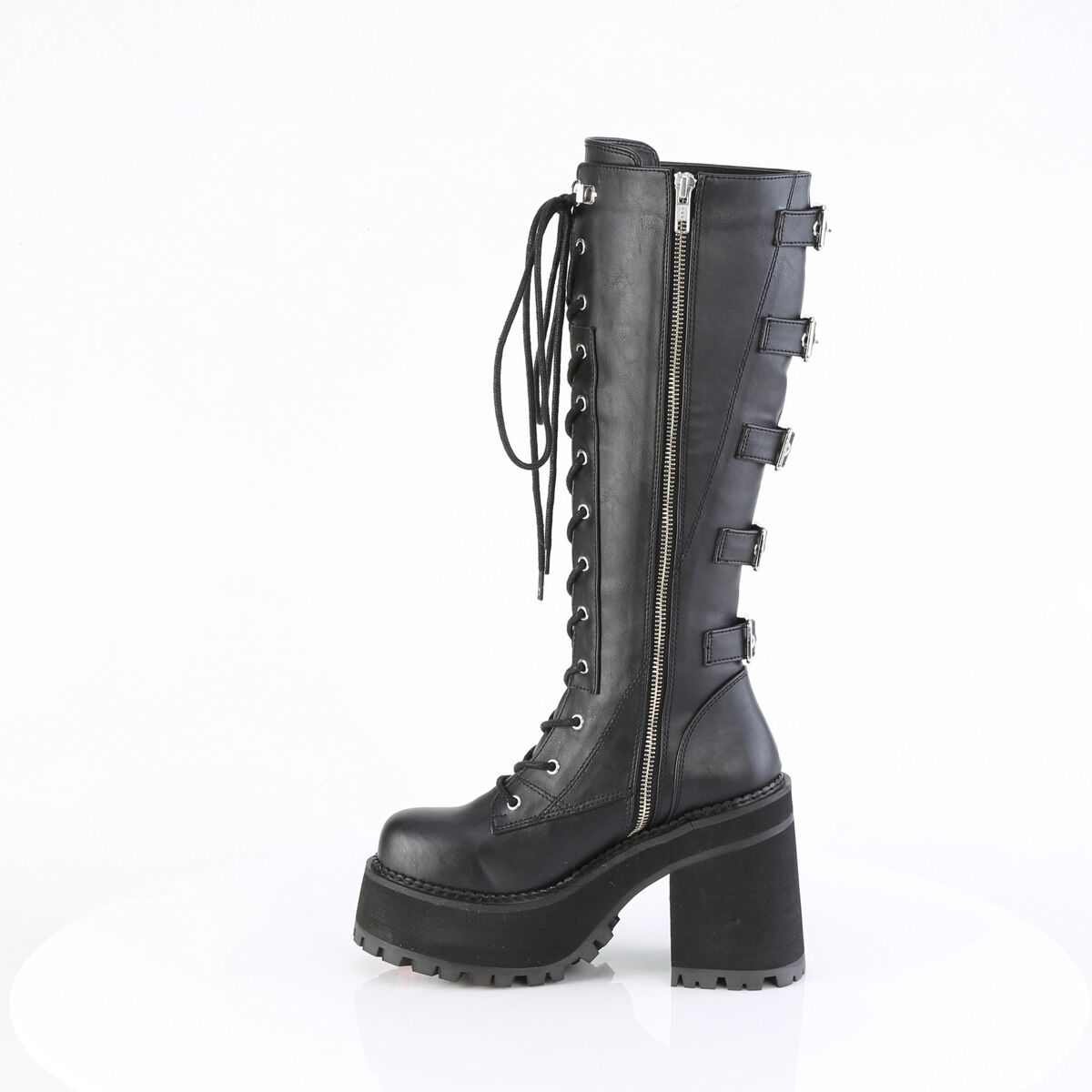 DemoniaCult ASSAULT-218 Damen Stiefel Schwarz  EU 37