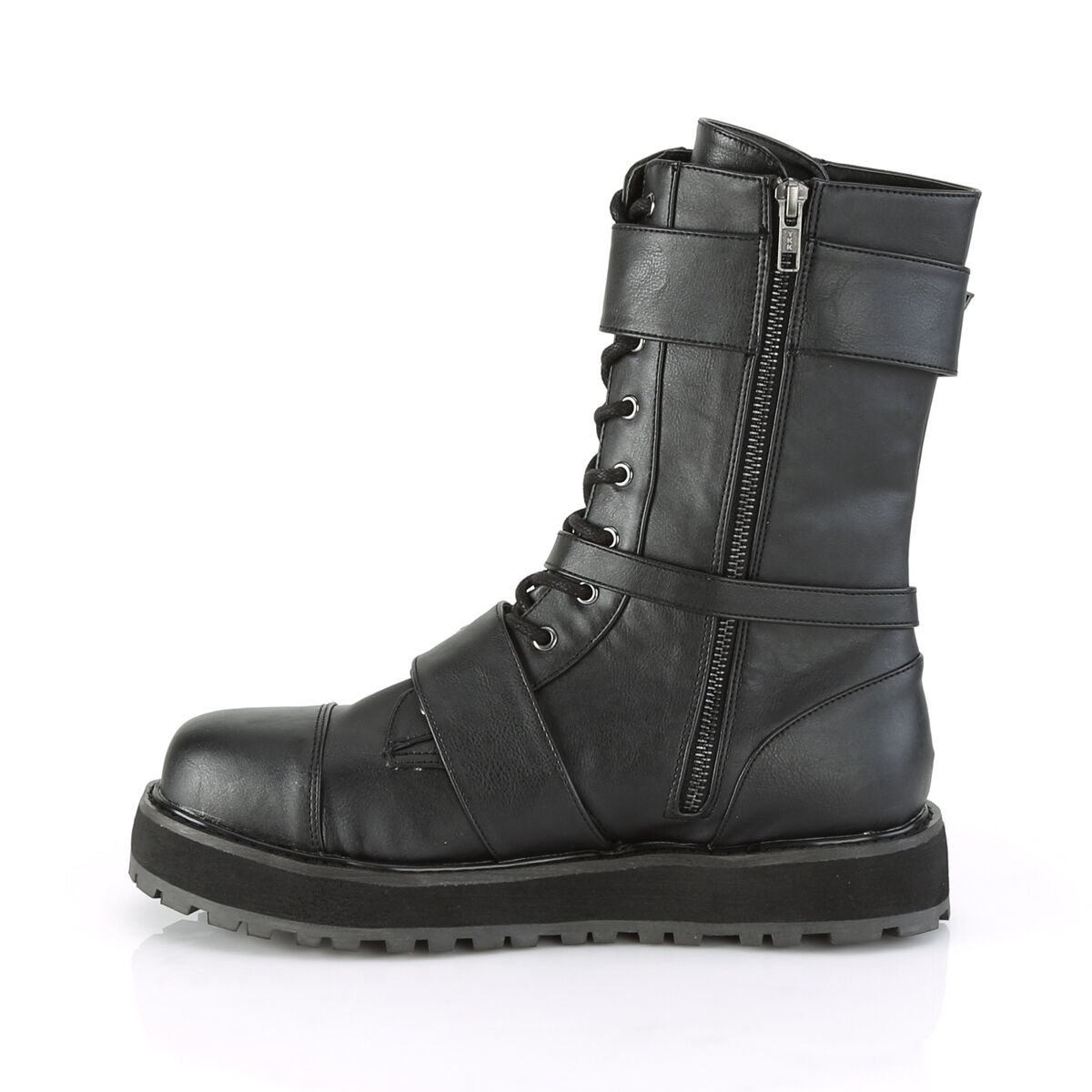 DemoniaCult VALOR-220 Unisex Stiefel Schwarz  EU 39
