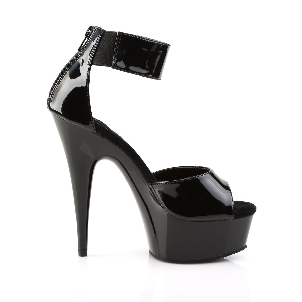 Pleaser DELIGHT-670-3 Damen Sandale Schwarz  EU 35