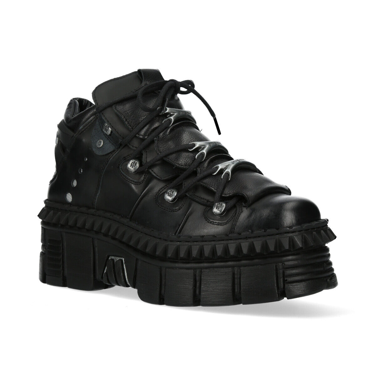 New Rock M-WALL106-S13 Halbschuhe Echtleder - Schwarz