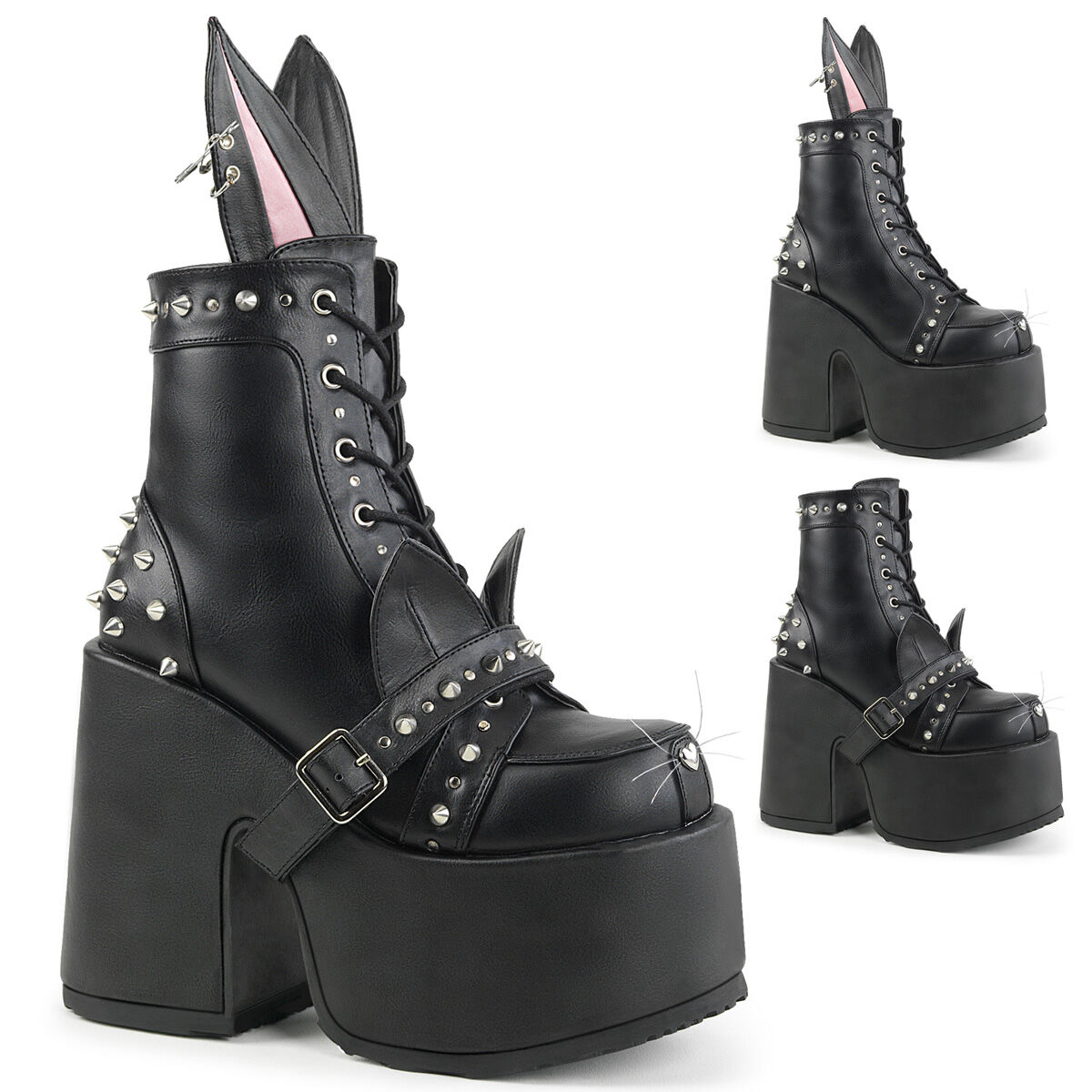DemoniaCult CAMEL-202 Damen Stiefelette Schwarz  EU 41