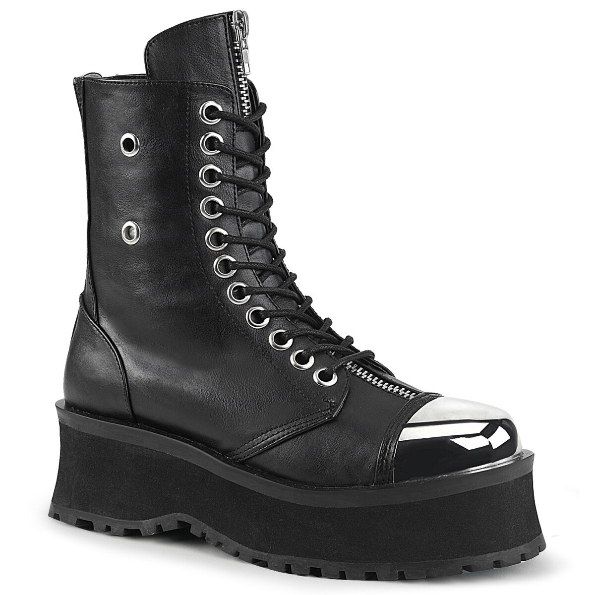 DemoniaCult GRAVEDIGGER-10 Unisex Stiefelette Schwarz  EU 36