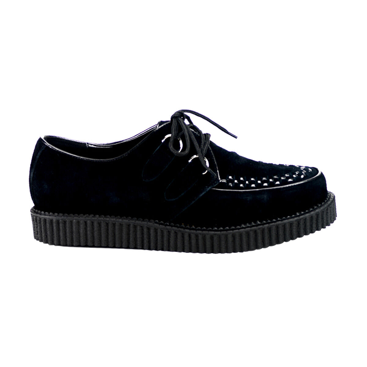DemoniaCult CREEPER-602S Unisex Creeper Schwarz  EU 45