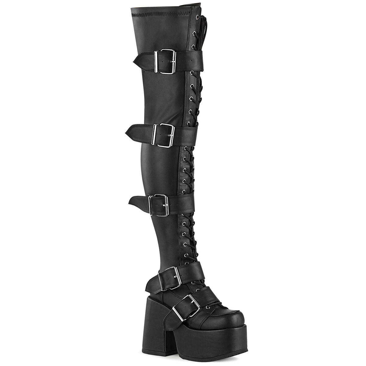 DemoniaCult CAMEL-305 Damen Stiefel Schwarz  EU 42