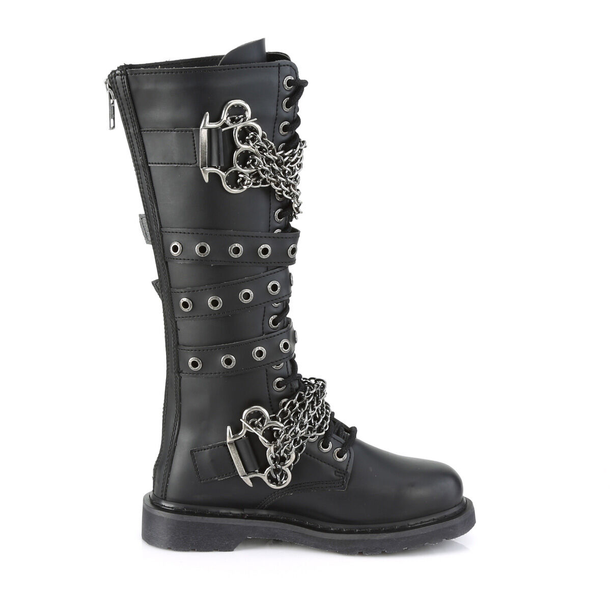 DemoniaCult BOLT-450 Unisex Stiefel Schwarz  EU 39