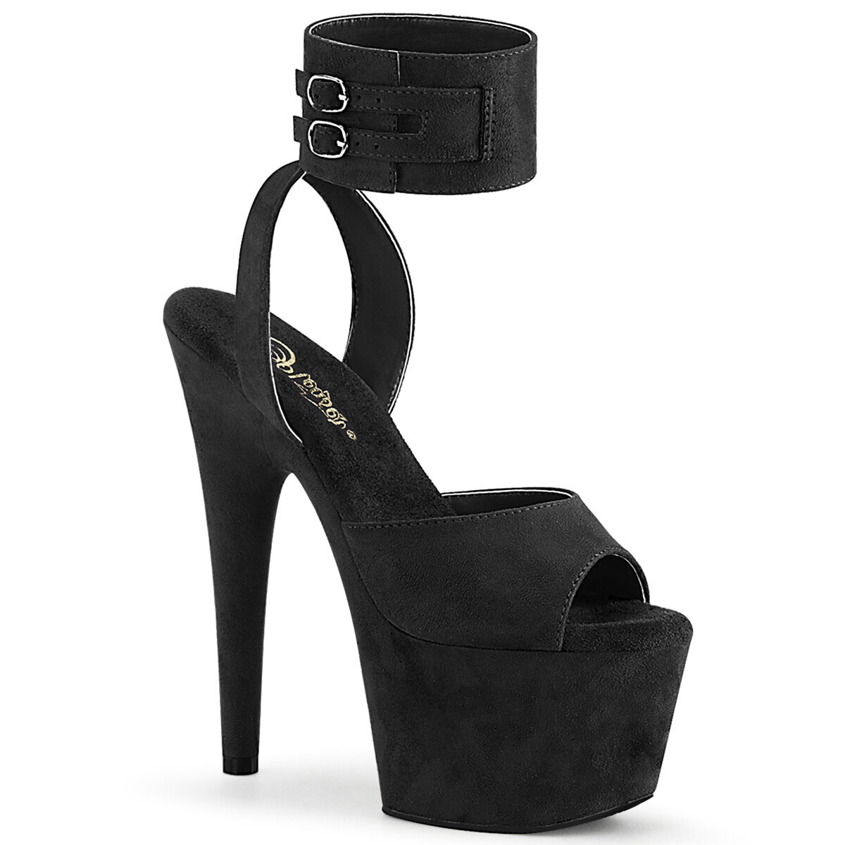 Pleaser ADORE-791FS Damen Sandale Schwarz