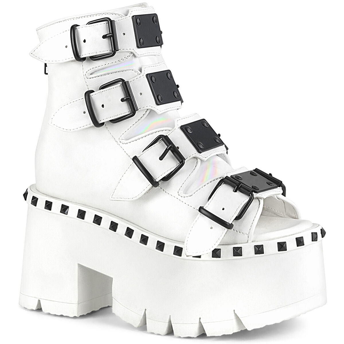 DemoniaCult ASHES-70 Damen Stiefelette Weiß  EU 39