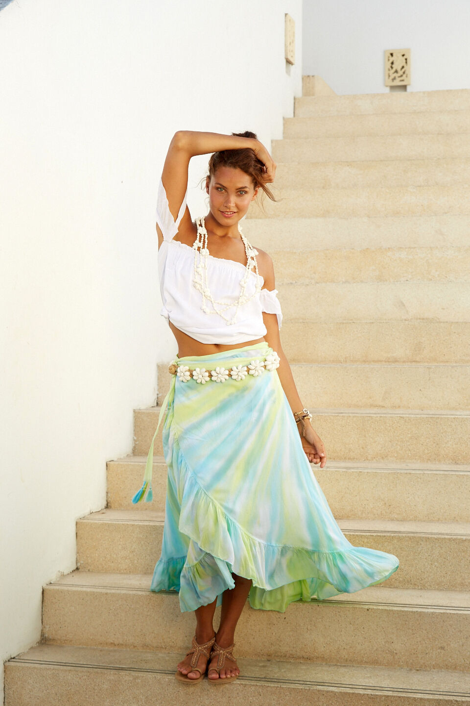 HOT LAVA Wickelrock mit langer Krawatte im Papagayo-Design für Damen -  M, Rock, Erwachsener, Weiblich, Person, Frau, Rock, Erwachsener, Weiblich, Person, Frau, Rock, Erwachsener, Weiblich, Person, Frau