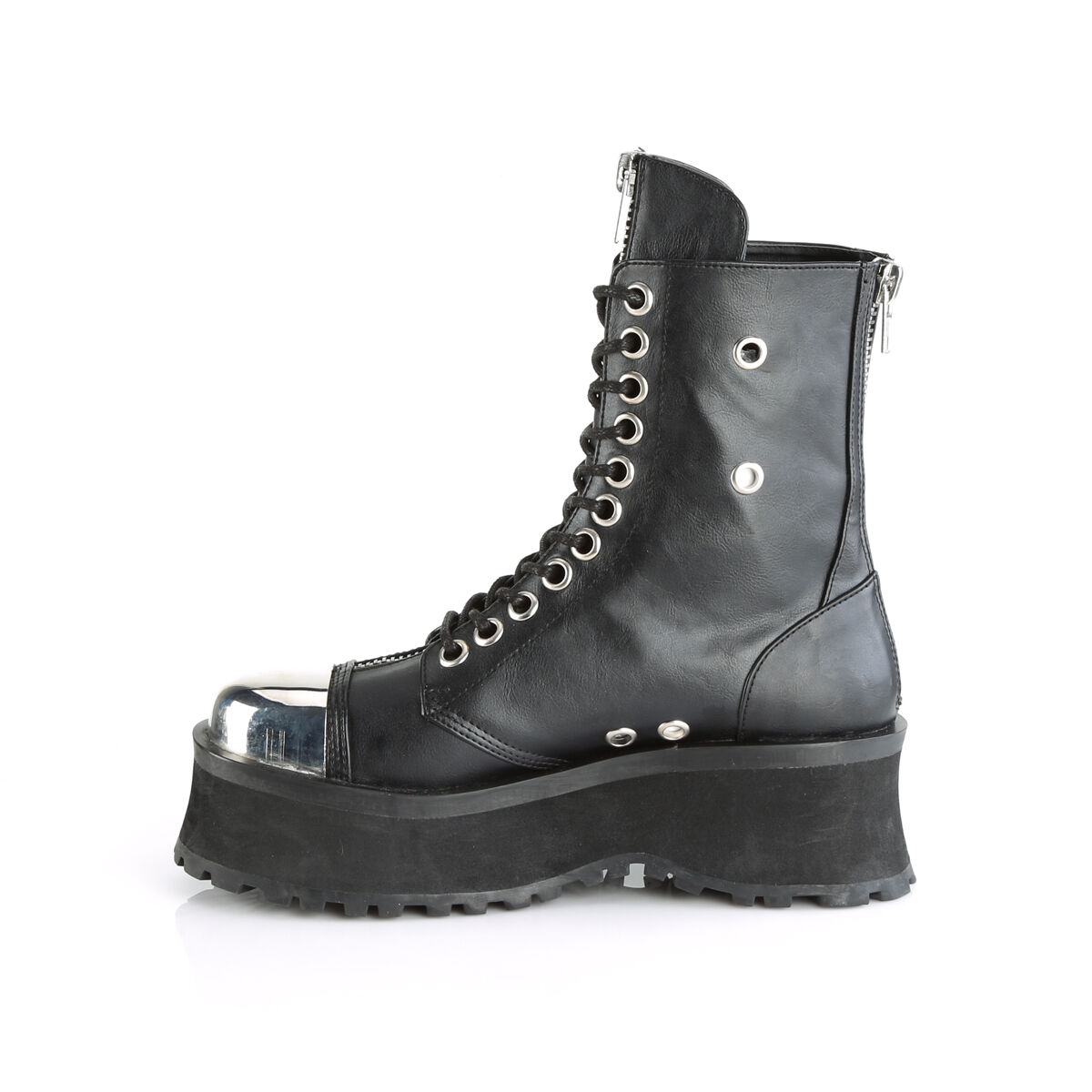 DemoniaCult GRAVEDIGGER-10 Unisex Stiefelette Schwarz  EU 36