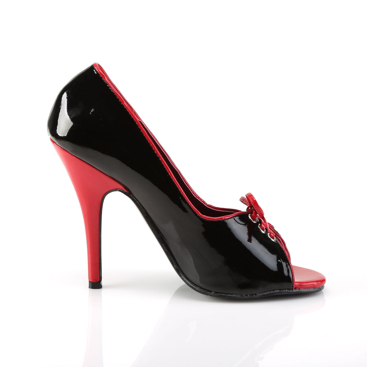 Pleaser SEDUCE-216 Damen Pumps Schwarz Rot EU 36