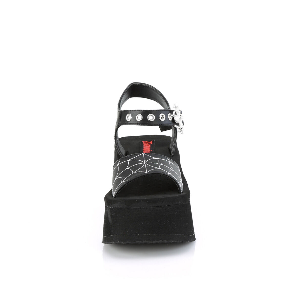 DemoniaCult FUNN-10 Damen Sandale Schwarz  EU 38