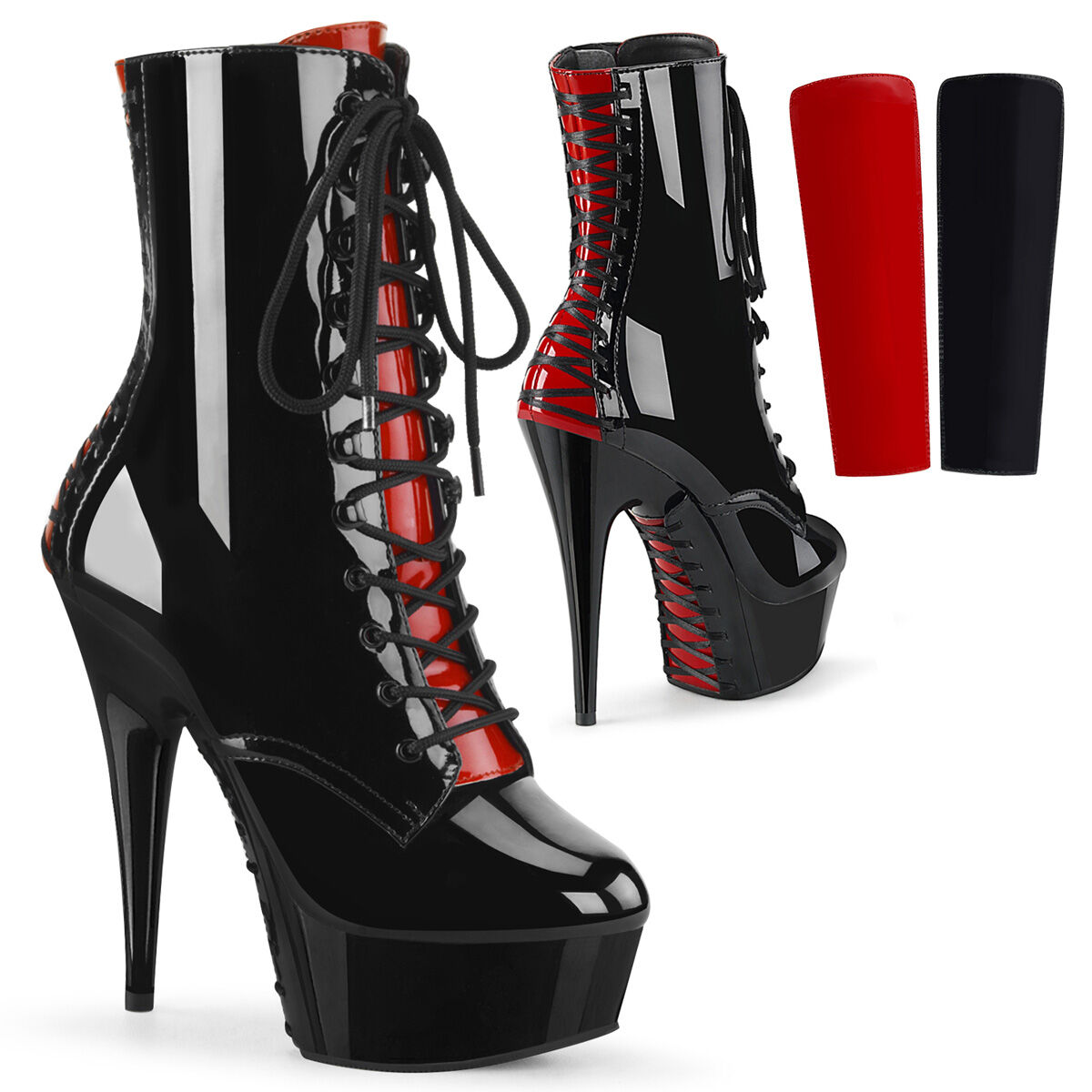 Pleaser DELIGHT-1020FH Damen Stiefelette Schwarz  EU 36