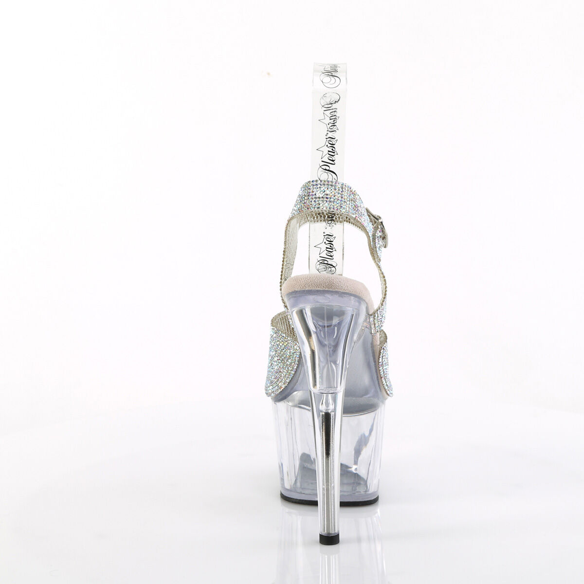 Pleaser ADORE-708N-RS Damen Sandale Silber  EU 36